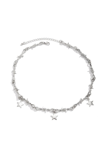 Vintage Gothic Hip Hop Punk Star Pendant Necklace for Men