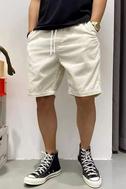 Corduroy Drawstring Mens Short Trouser