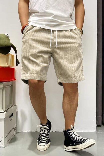 Corduroy Drawstring Mens Short Trouser