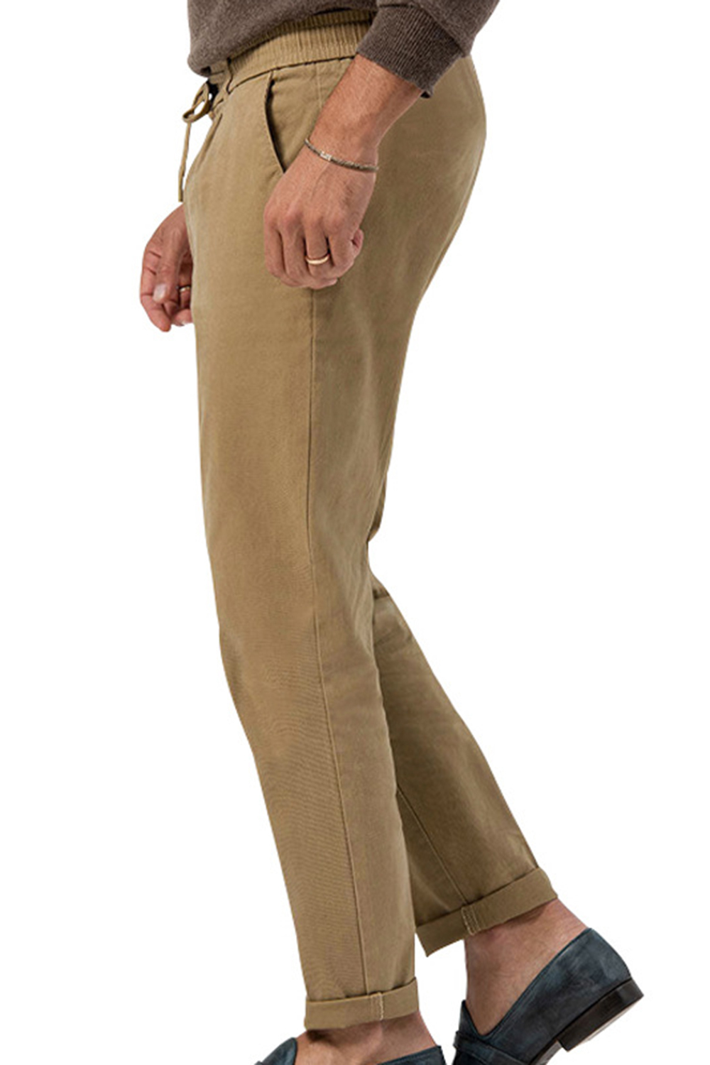 Drawstring Basics Loose Men Pants