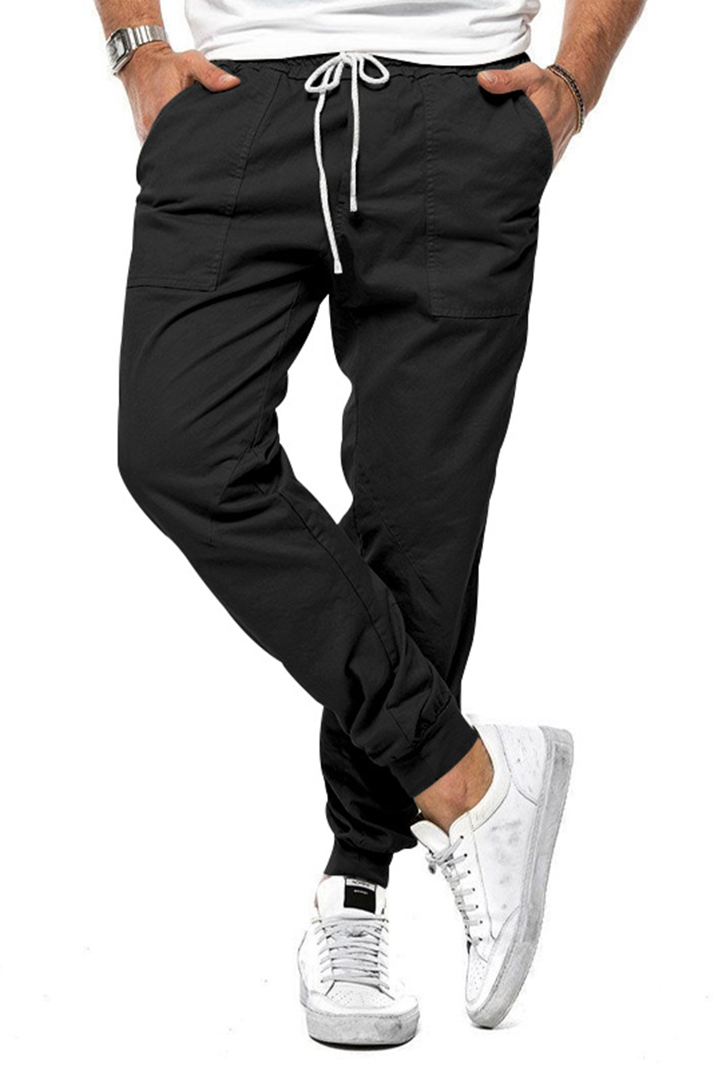 Summer Elastic Waist Men Pants