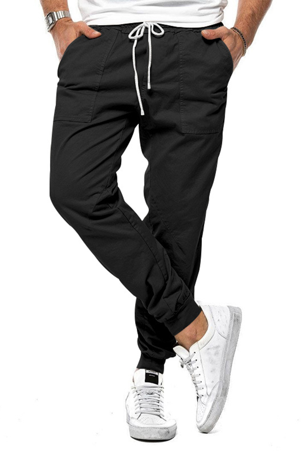 Summer Elastic Waist Men Pants