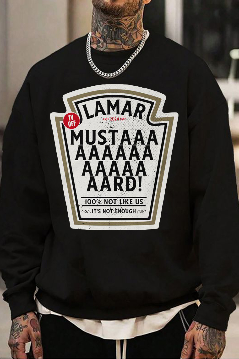 Kendrick Lamar Mustard Sweatshirt For Men