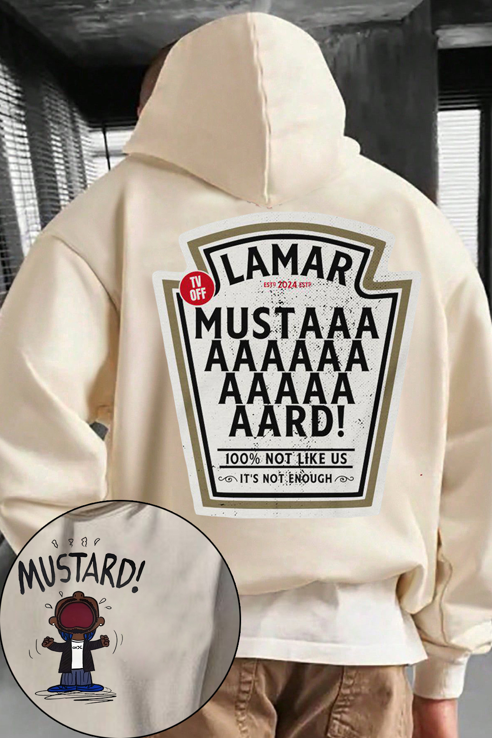 Kendrick Lamar GNX Mustard 2 Sides Hoodie For Men