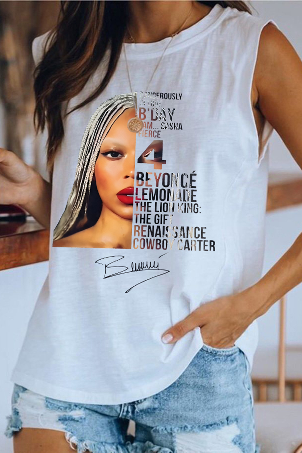 Beyoncé Concert Beyhive Renaissance Tank Tee For Women