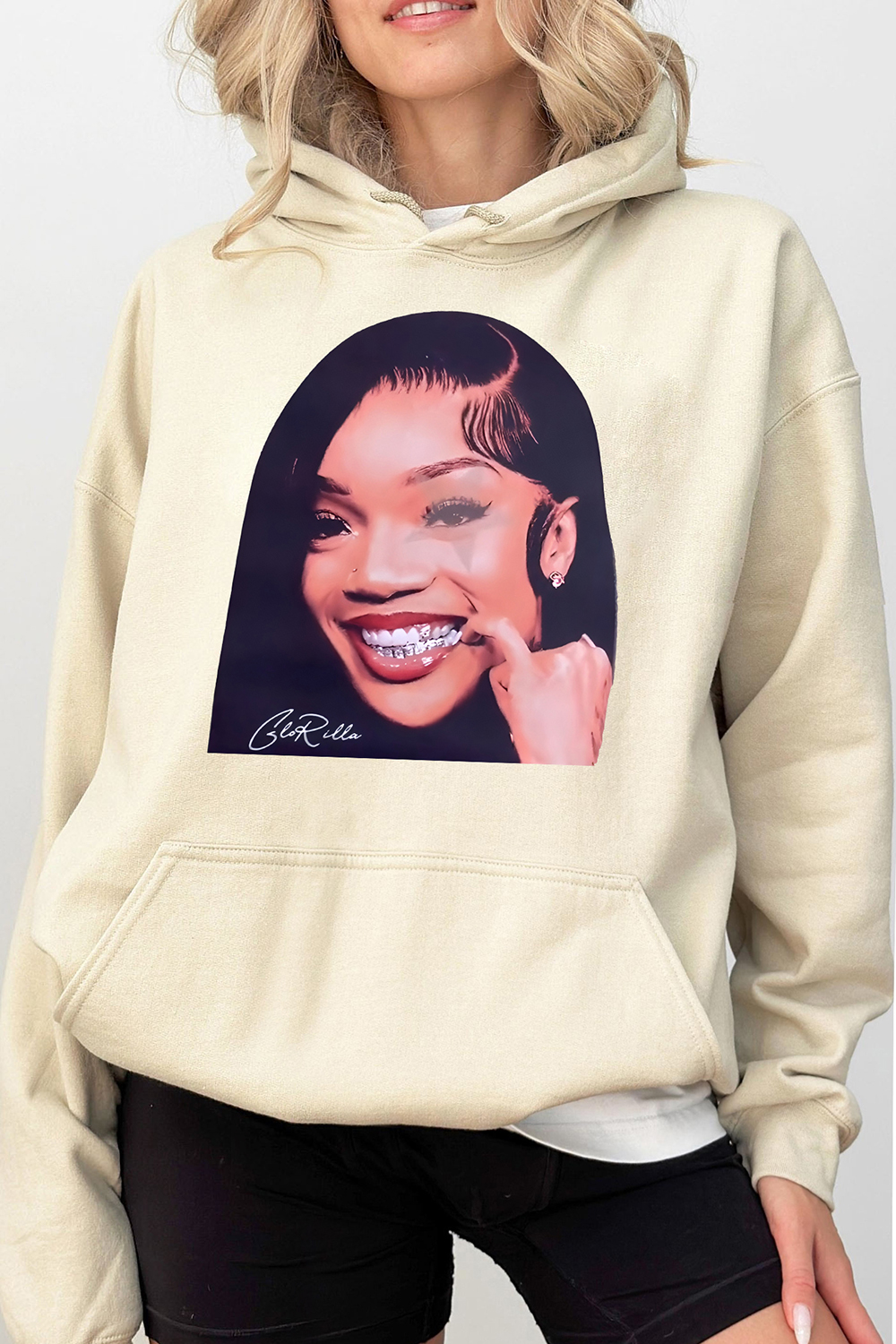 Glorilla Music Graphic Hoodie For Women