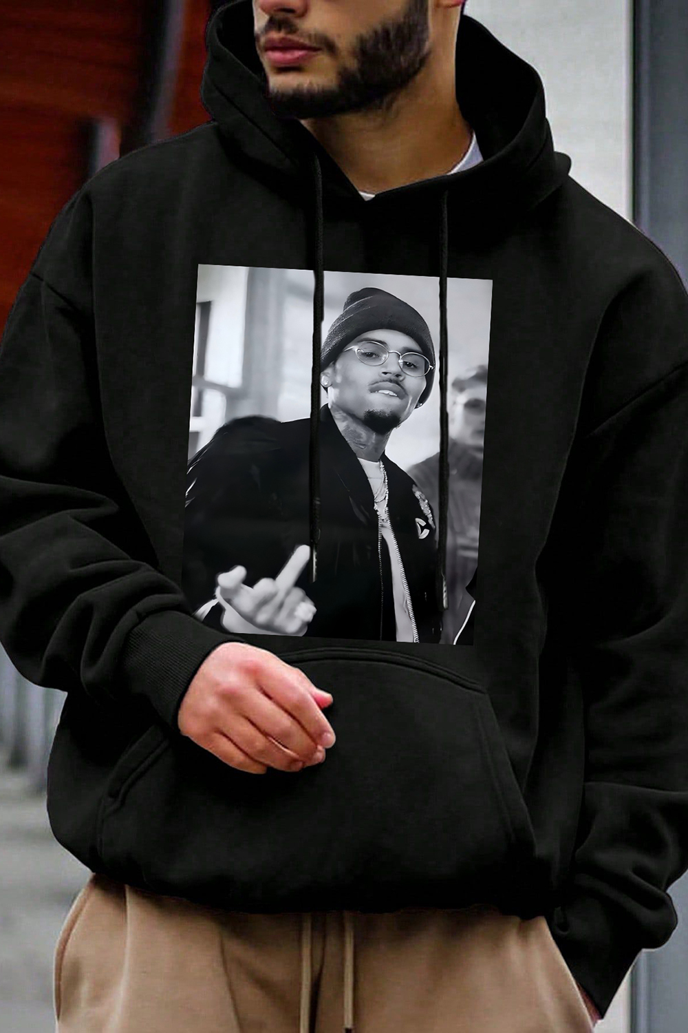 Chris Brown Graphic Hoodie For Men