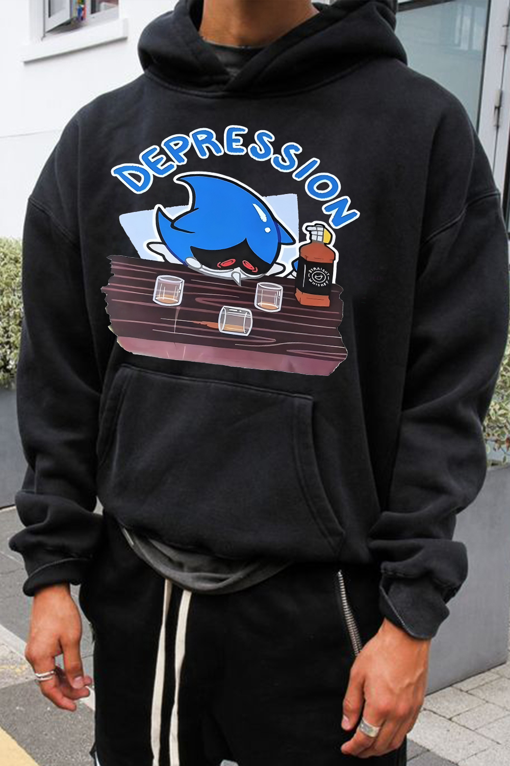 Depression Anxiety Sonic Hoodie For Men