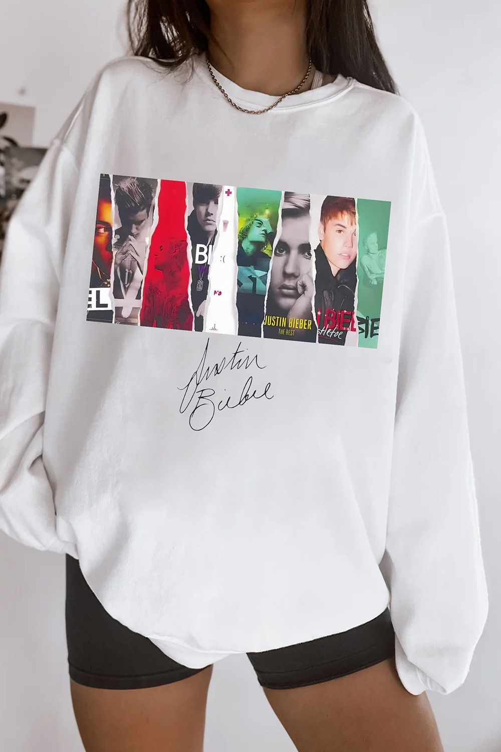 Justin Bieber Concert Graphic Sweatshirt For Women