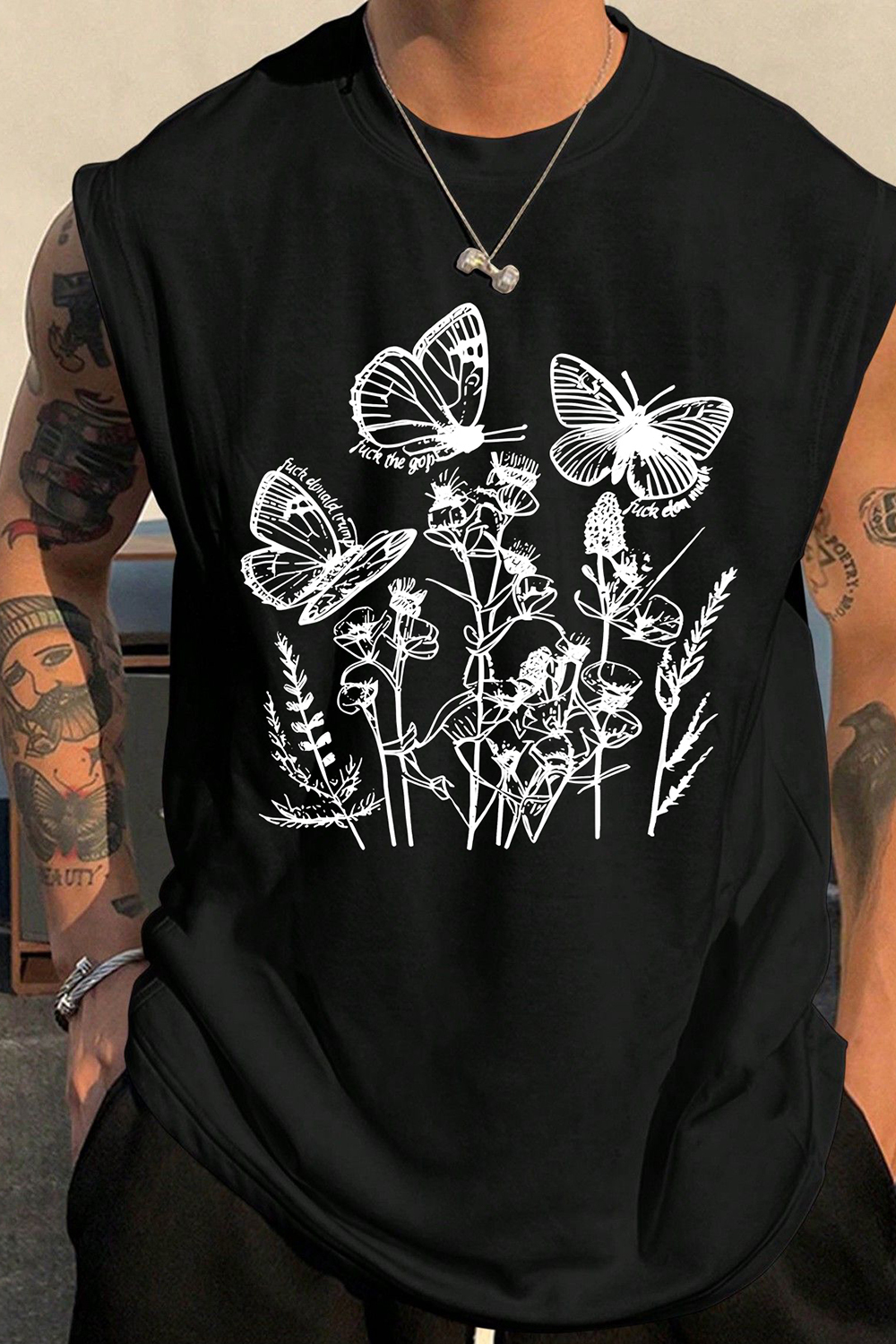 Florals Butterfies Tee For Men