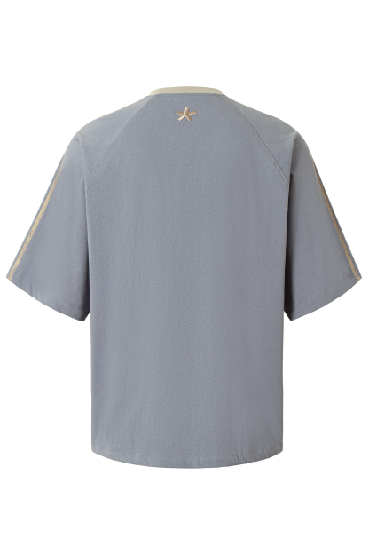 Sport Stripe T-shirts Vintage Embroidered Tee