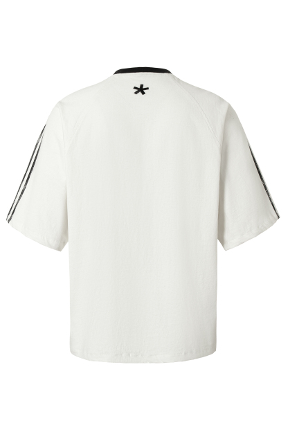 Sport Stripe T-shirts Vintage Embroidered Tee