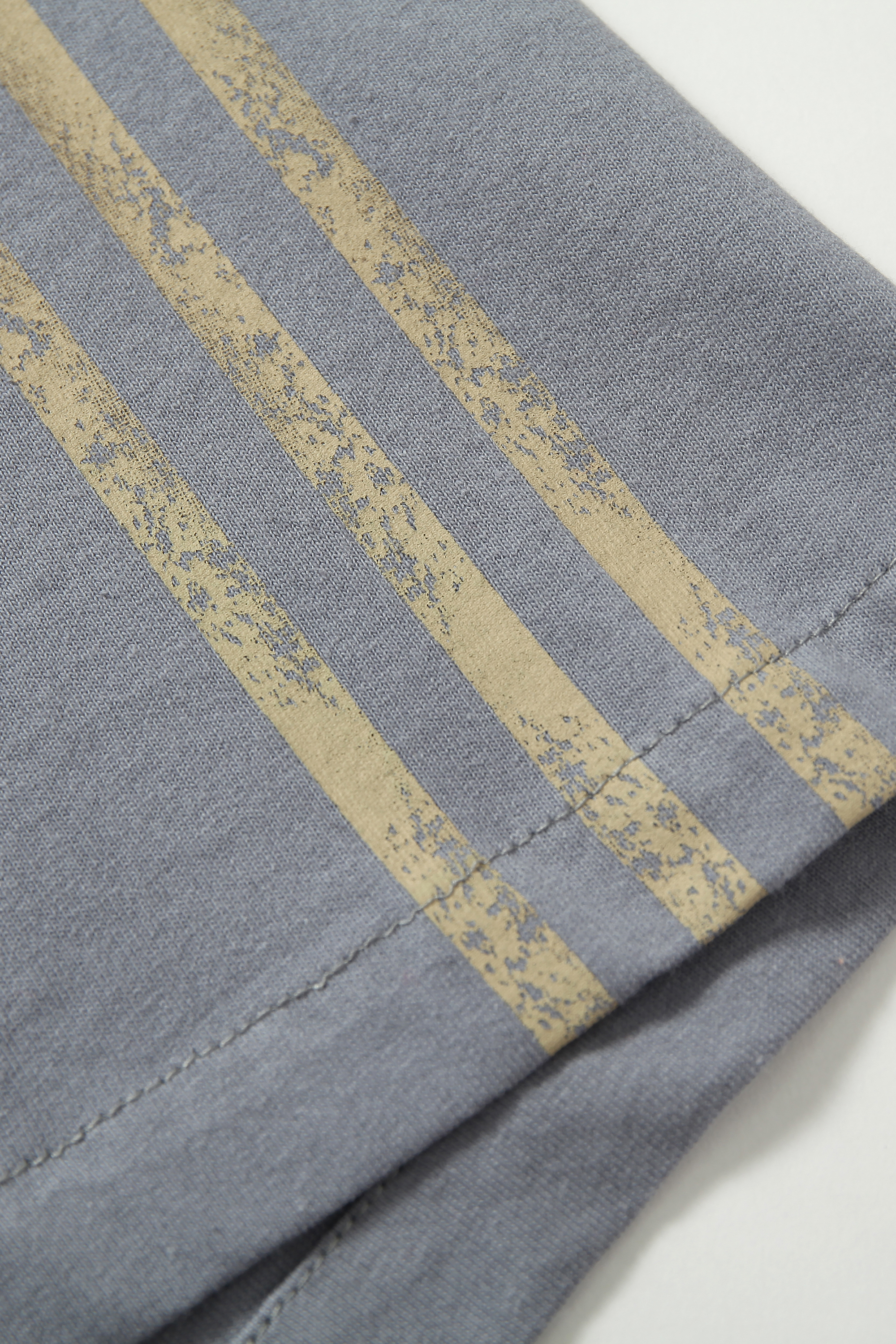 Sport Stripe T-shirts Vintage Embroidered Tee