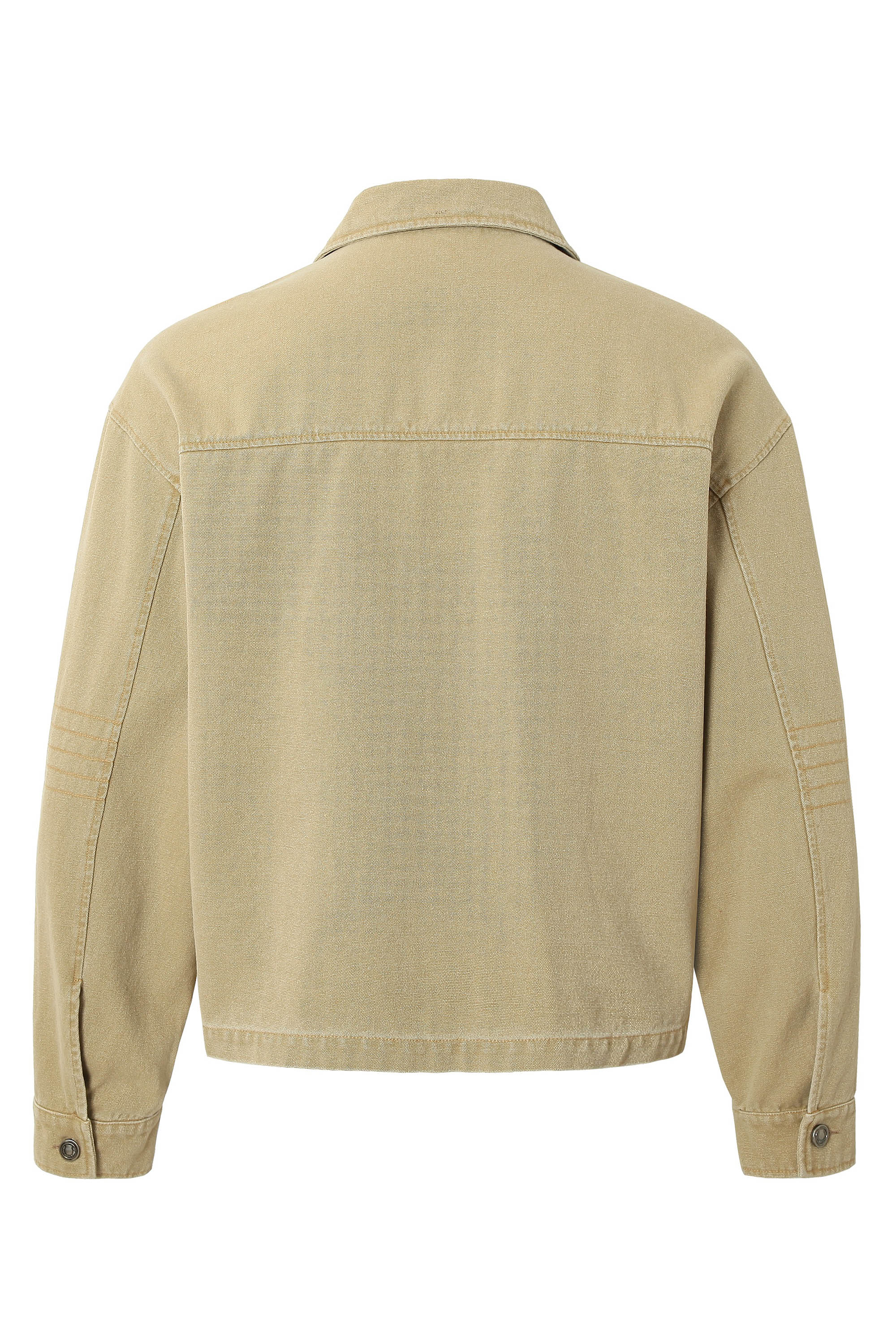 Cargo Jacket Yellow Graffiti Lapel Long Sleeve 