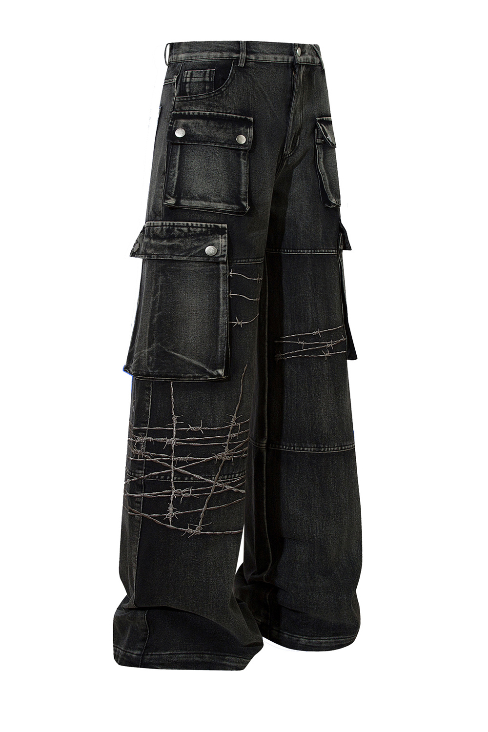Cargo Pants Wide-Leg Loose Men Pants