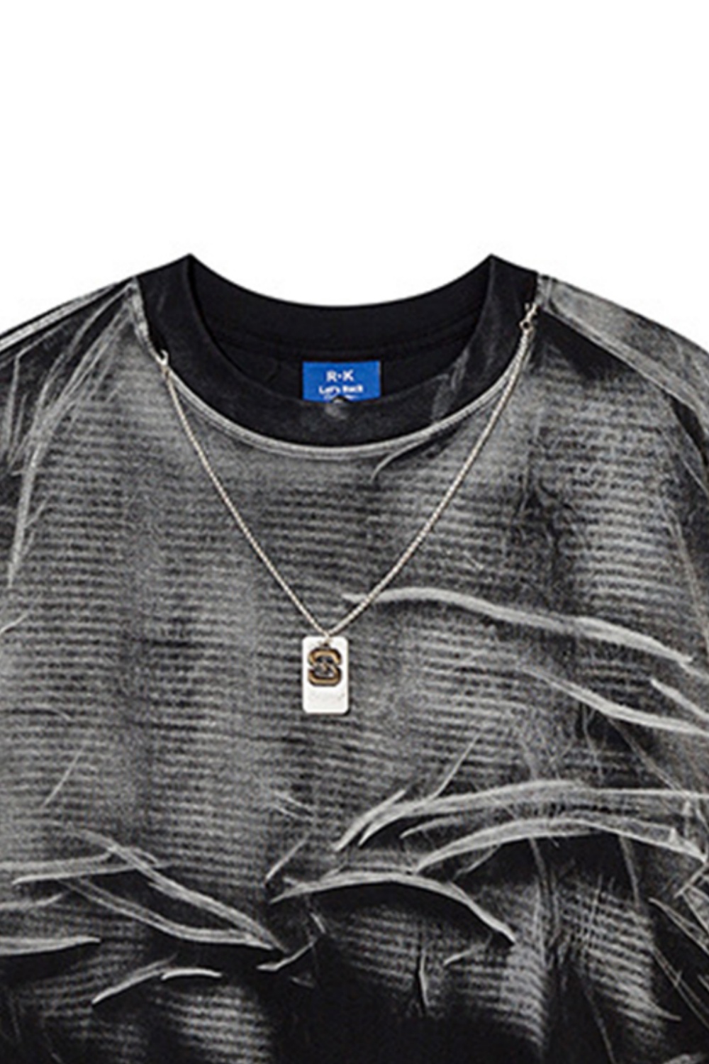 Vacation Vintage Cut Tie-Dye T-Shirt Washed Tee For Men