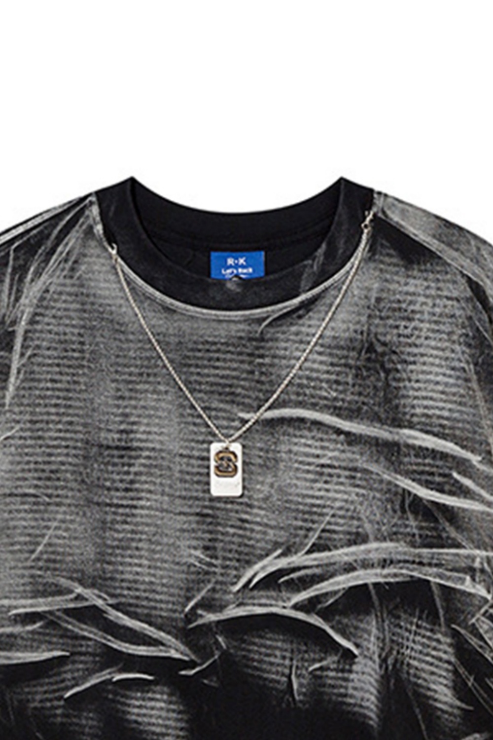 Vacation Vintage Cut Tie-Dye T-Shirt Washed Tee For Men