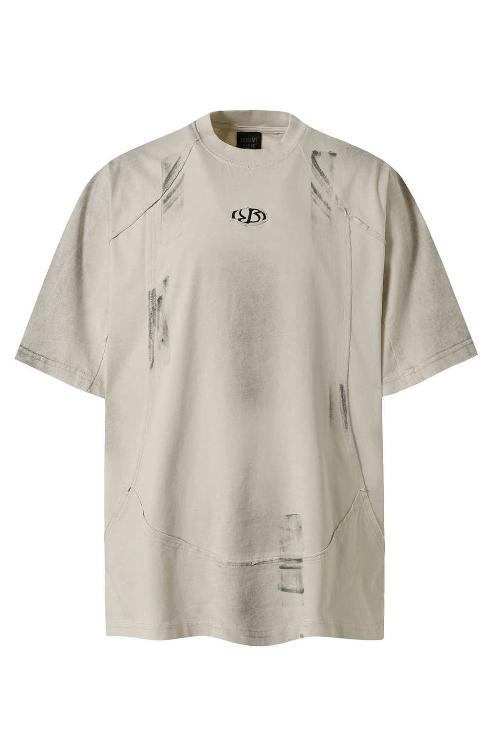 Vacation Vintage Graffiti T-Shirt Washed Tee For Men