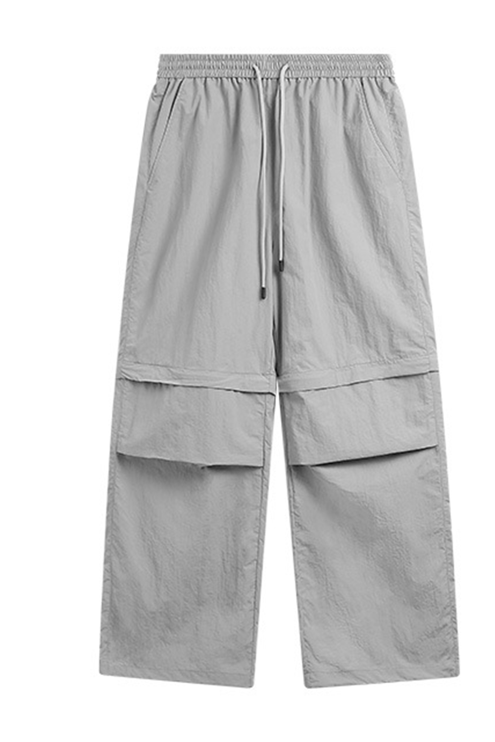 Zipper Chinos Wide-Leg Loose Men Pants