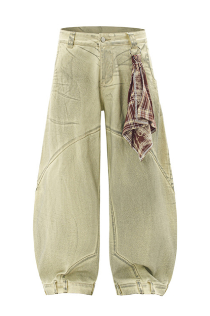 Washed Jeans Loose Men Pants 