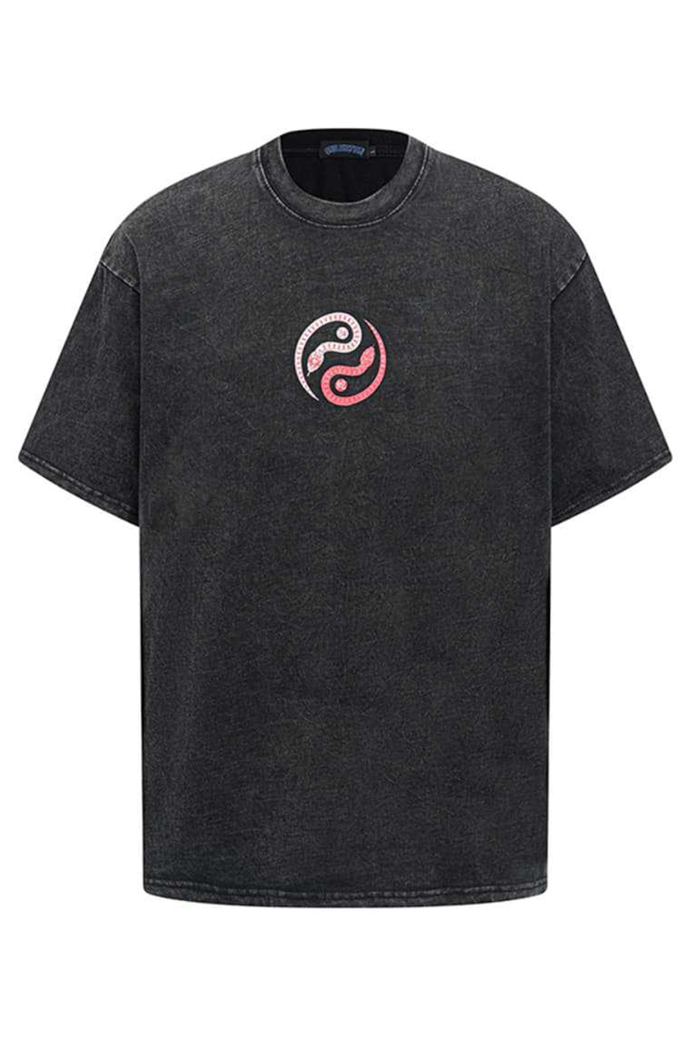 Snake Print Vacation Washed Tee For Men