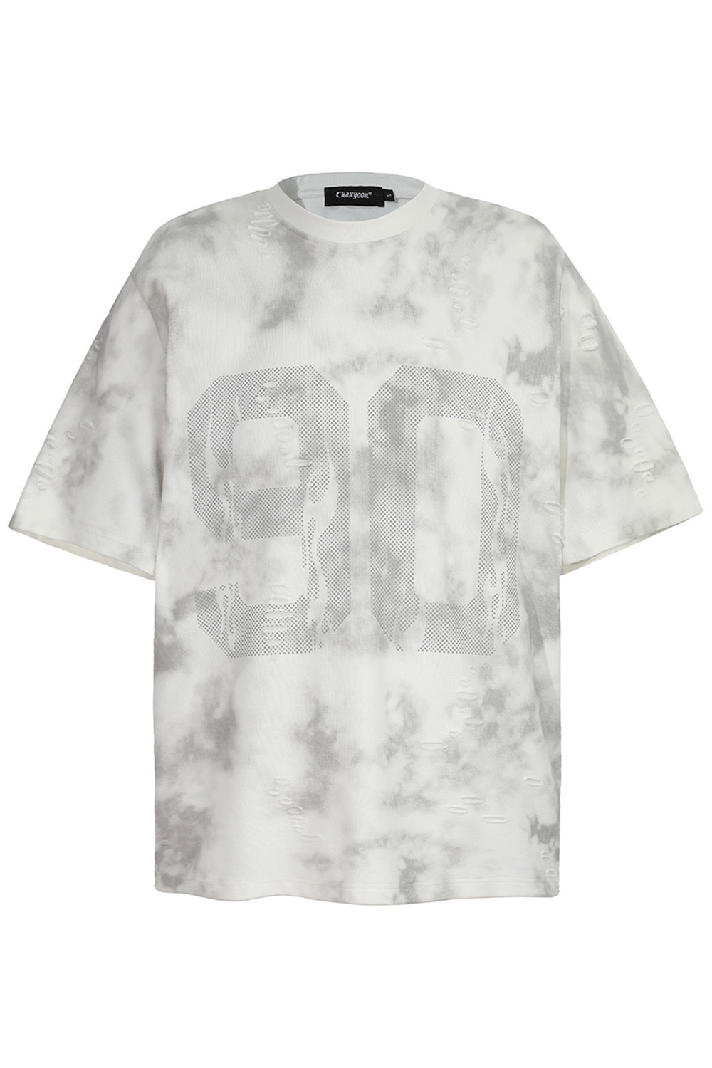 Tie-Dye Letters Vacation Street Print Tee For Men