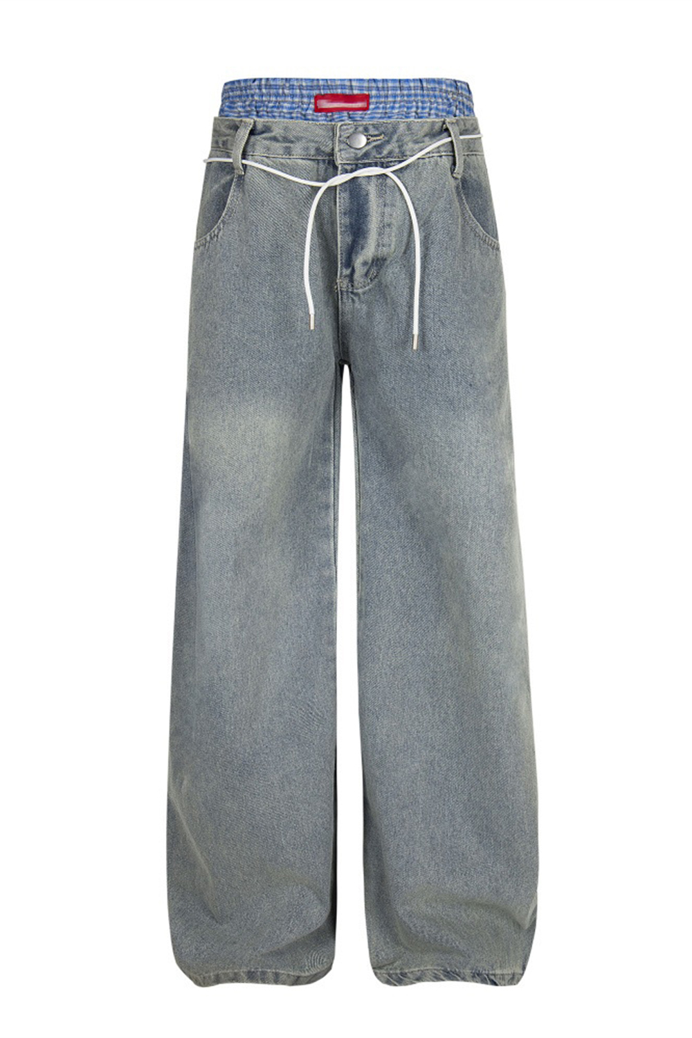Washed Jeans Loose Men Pants