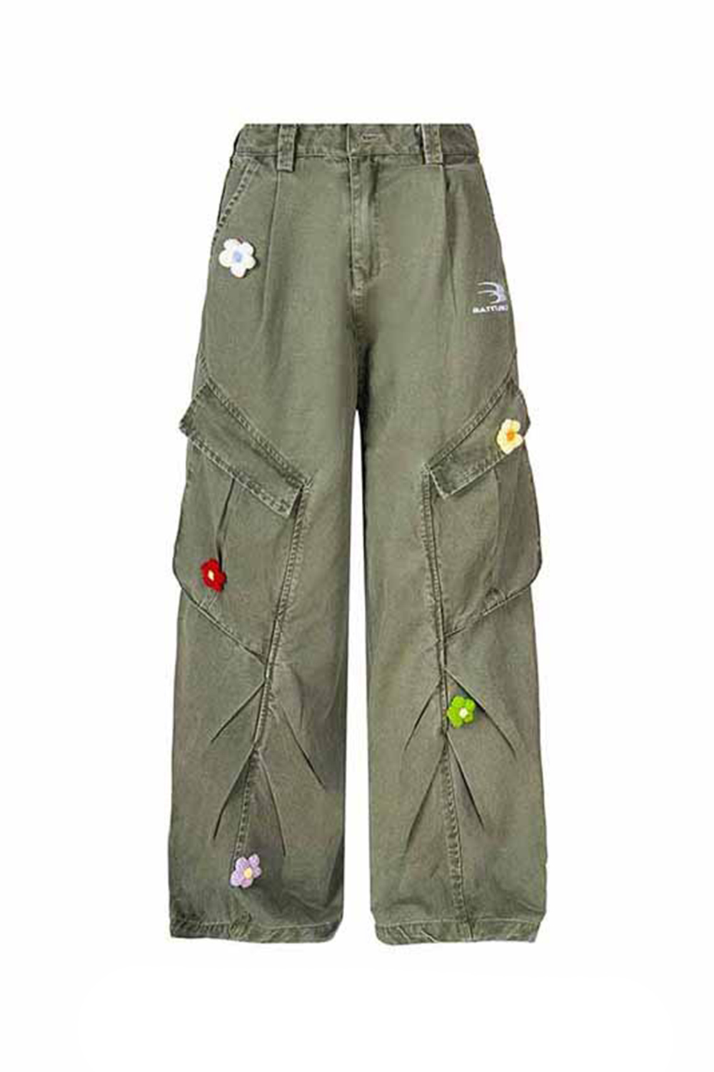 Cargo Pants Washed Jeans Loose Men Pants 