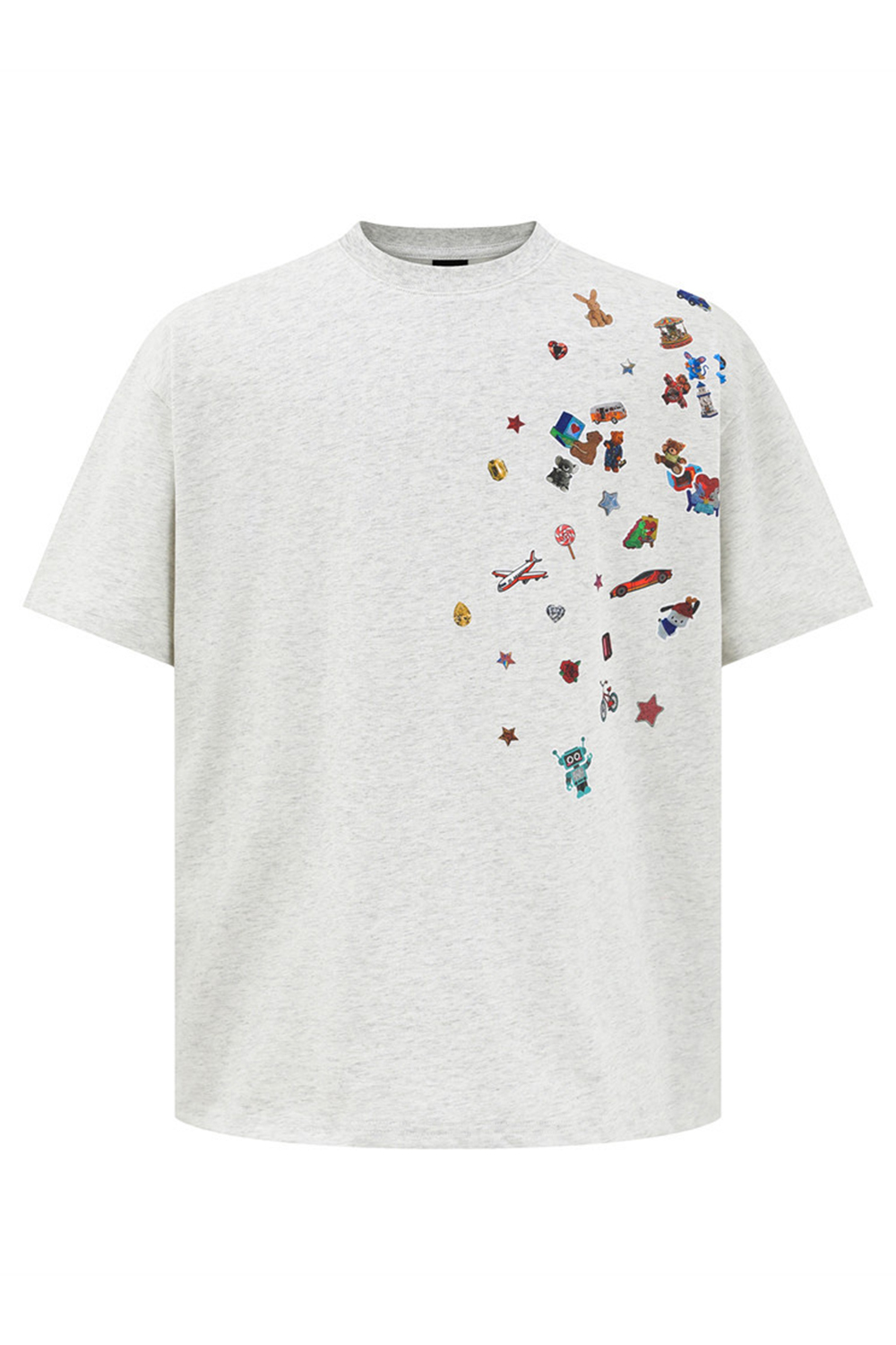 Print T-Shirt Cartoon Tee For Men