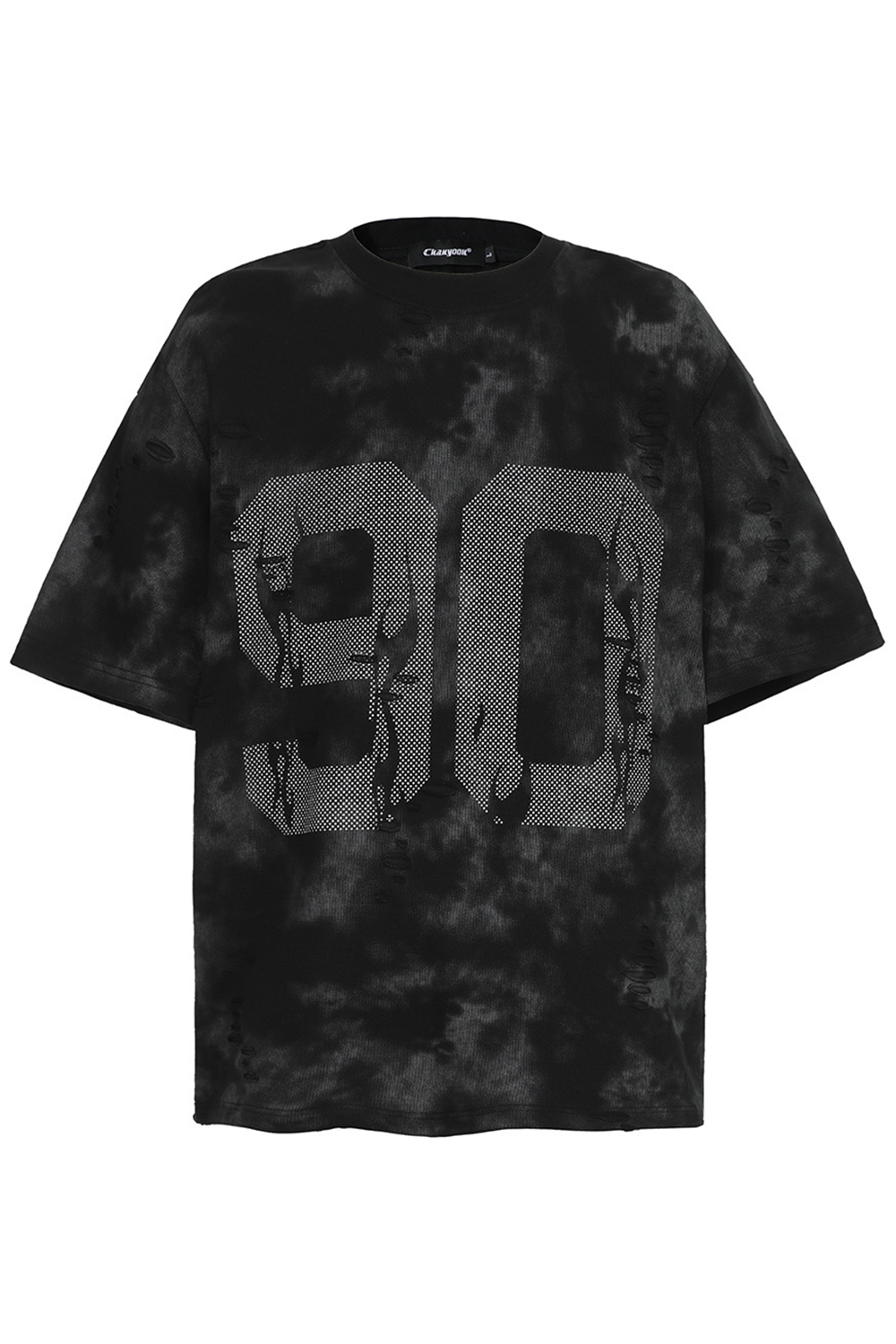 Tie-Dye Letters Vacation Street Print Tee For Men