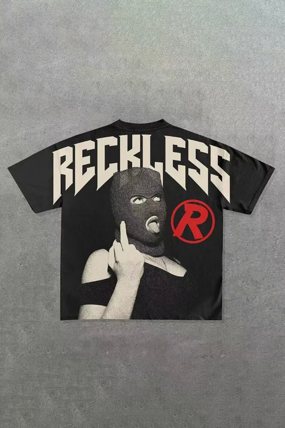 Reckless Letter Vacation Street Tee For Men