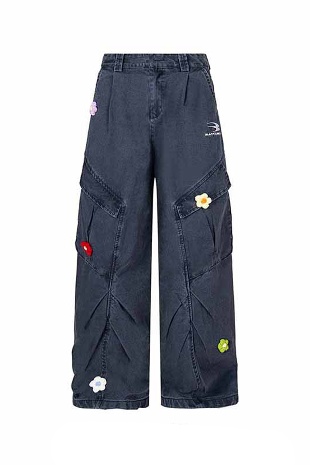 Cargo Pants Washed Jeans Loose Men Pants 