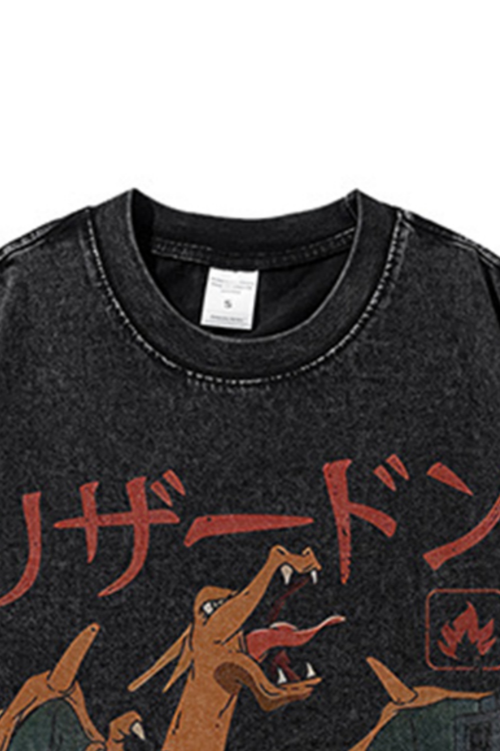 Anime Pokémon Horizons Charmander Vacation Street Print Tee For Men