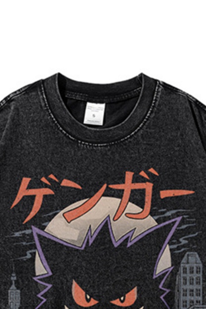 Anime Ectoplasm Vacation Street Print Tee For Men
