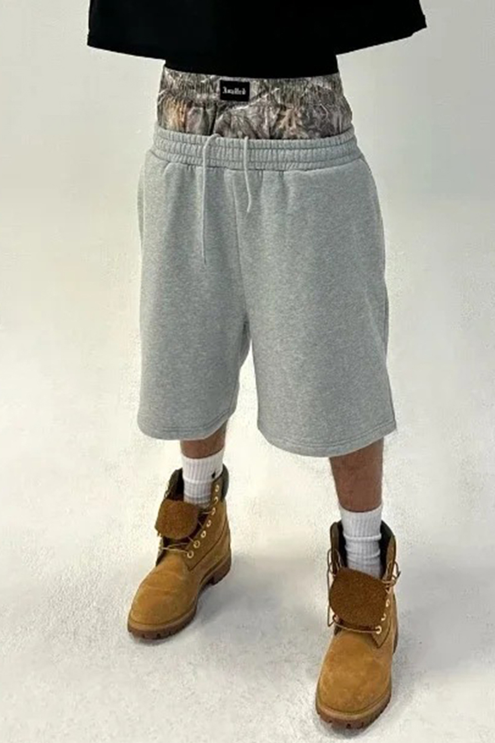 Colorblock West Coast Sweatpants Loose Men Shorts