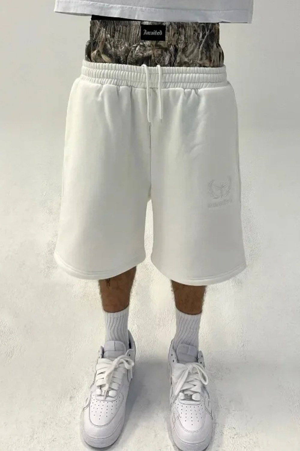 Colorblock West Coast Sweatpants Loose Men Shorts