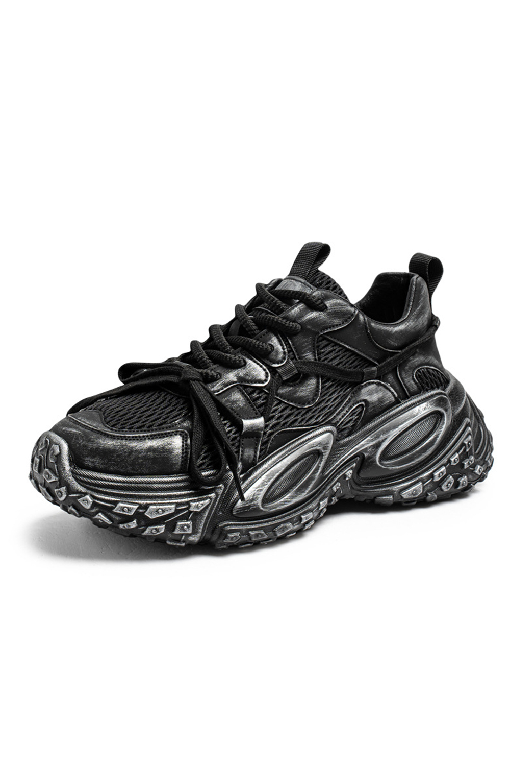 Tire Sole Clunky Sneaker Dirty Sports Damp Shoes for men