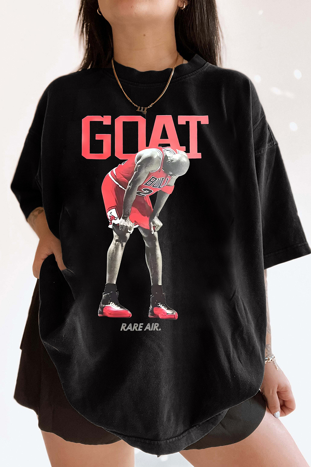 GOAT Michael Jordan Tee For Women