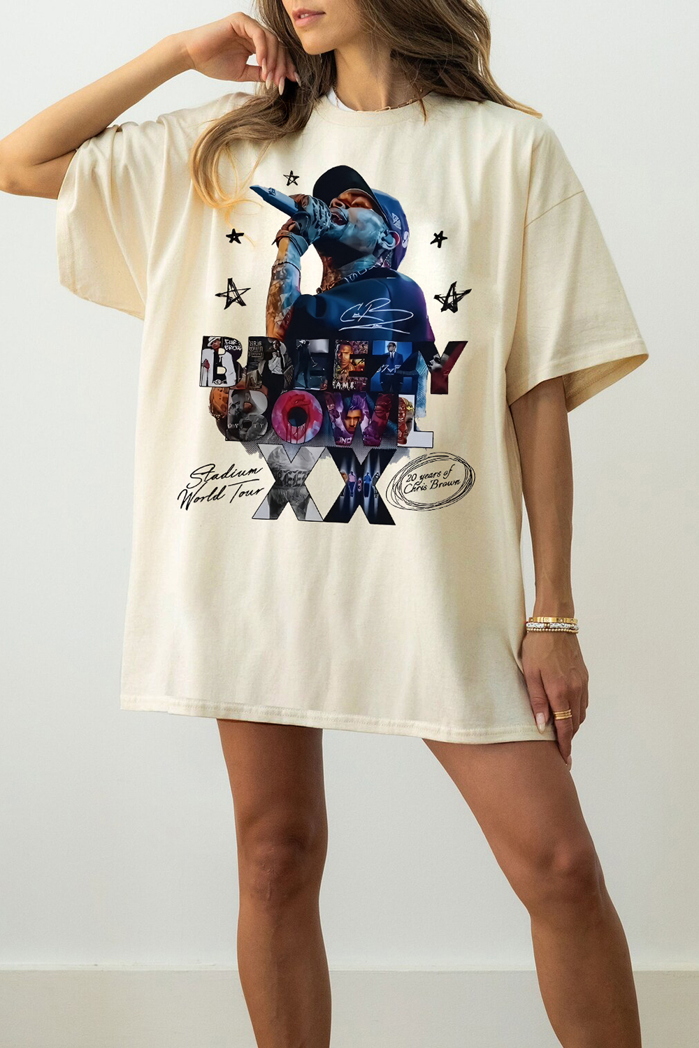 Chris Brown Breezy Bowl Concert Tee For Women