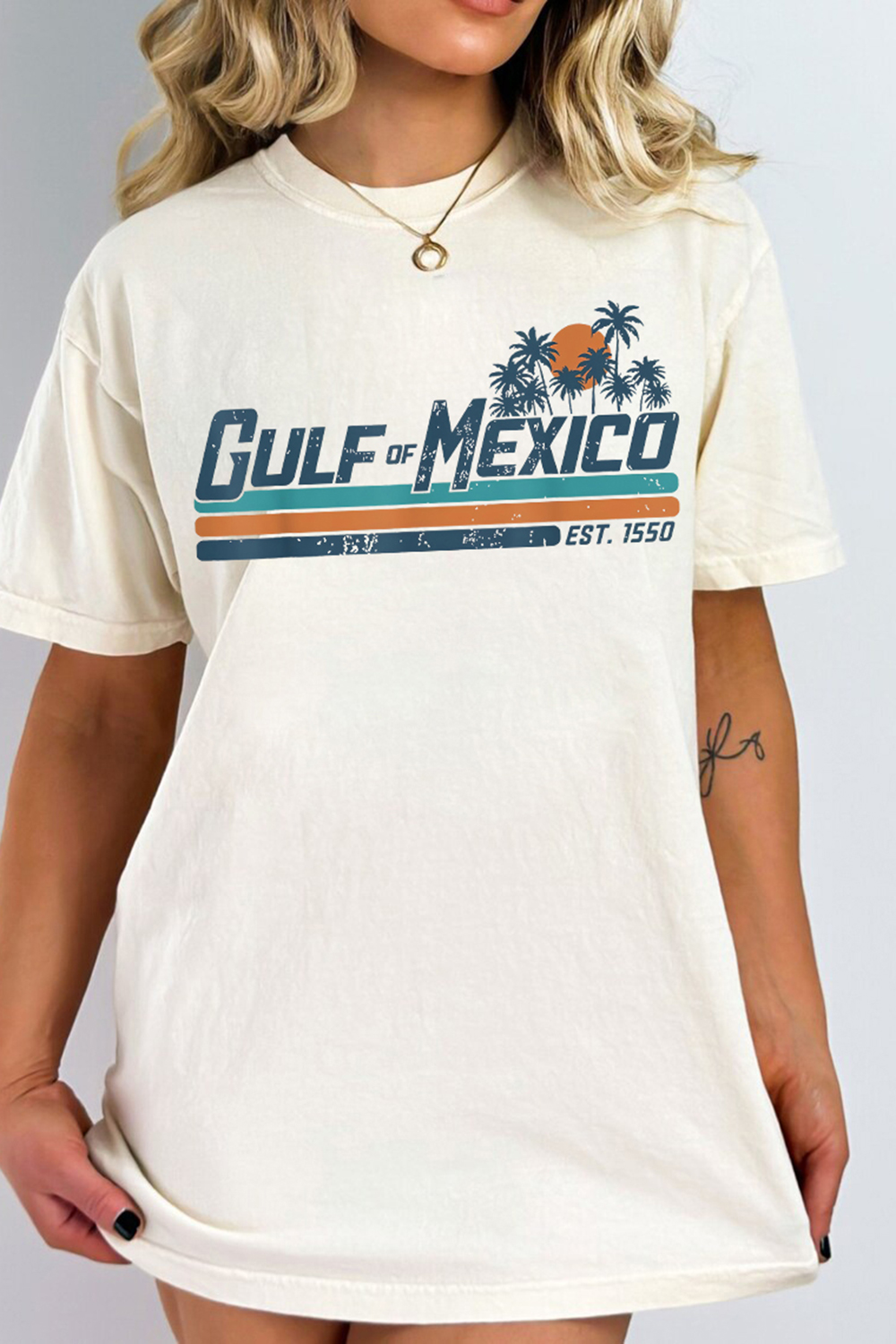 Gulf of Mexico Crewneck Tee For Women