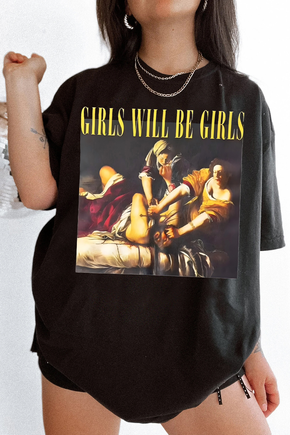 Your Body My Choice Girls Will Be Girls Graphic Tee For Women