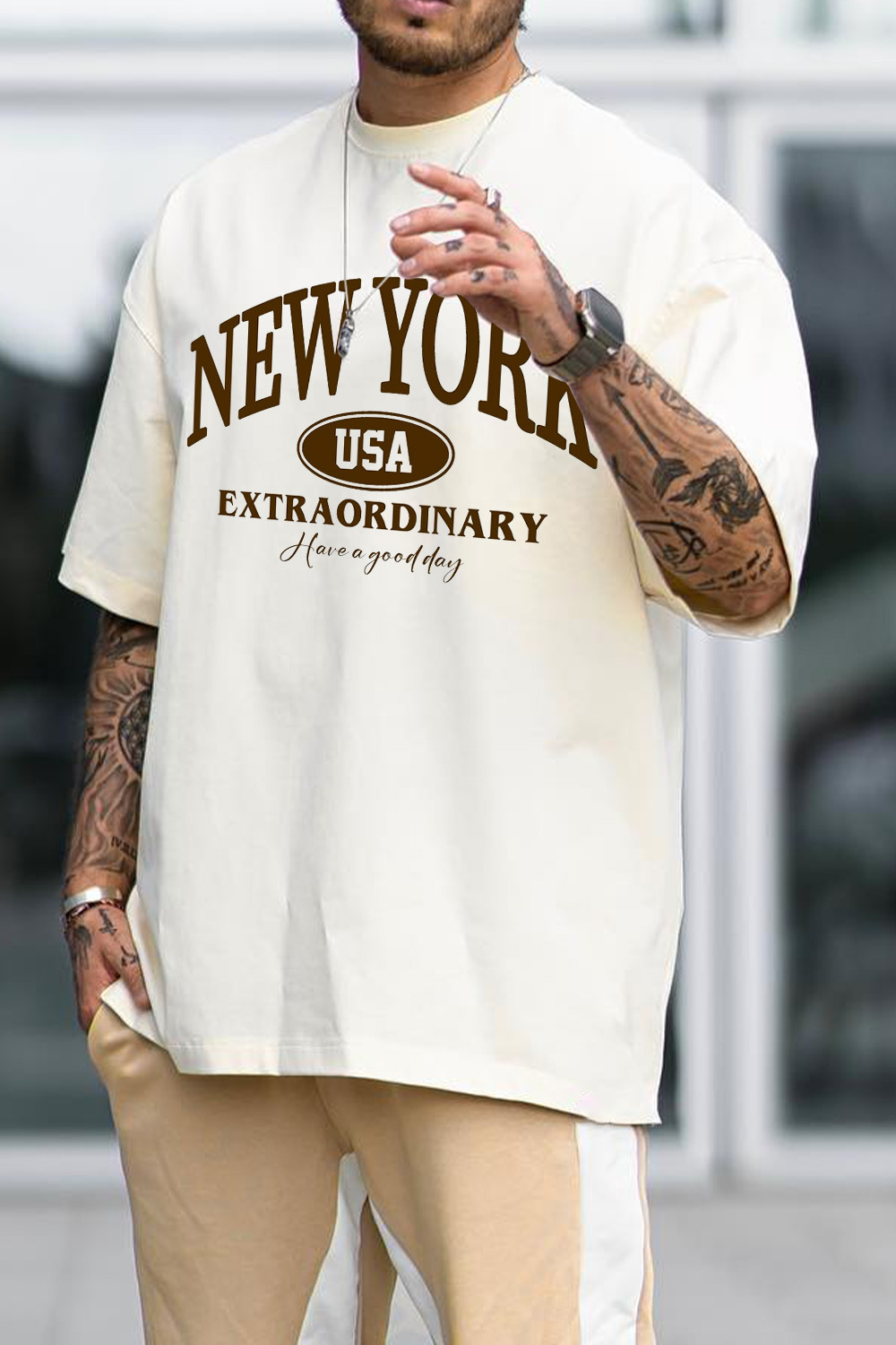 Loose Printed T-Shirt For Men
