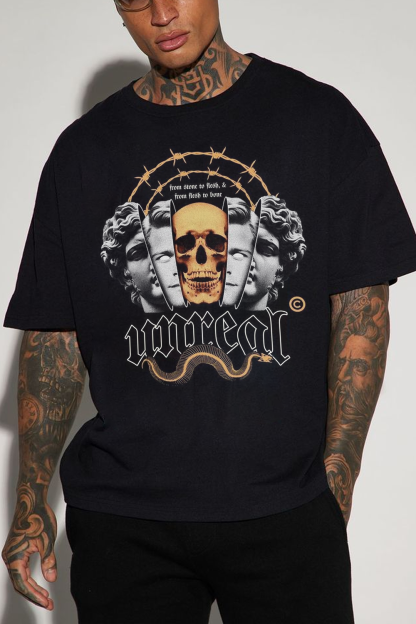 Unreal Graphic Print T-Shirt For Men