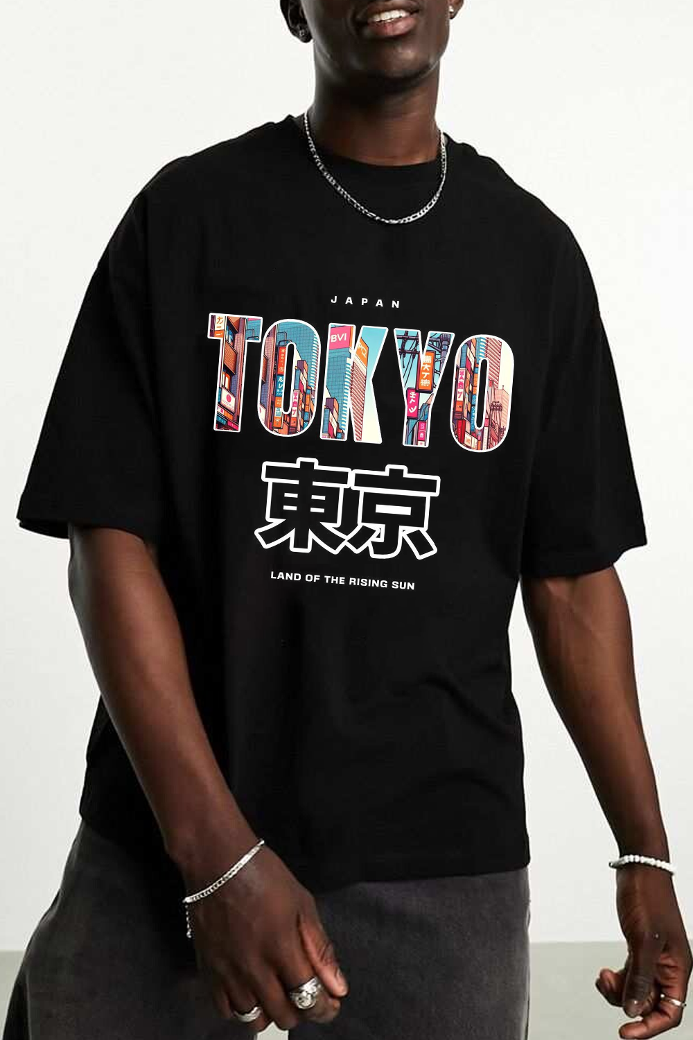 Japan Tokyo Print T-Shirt For Men