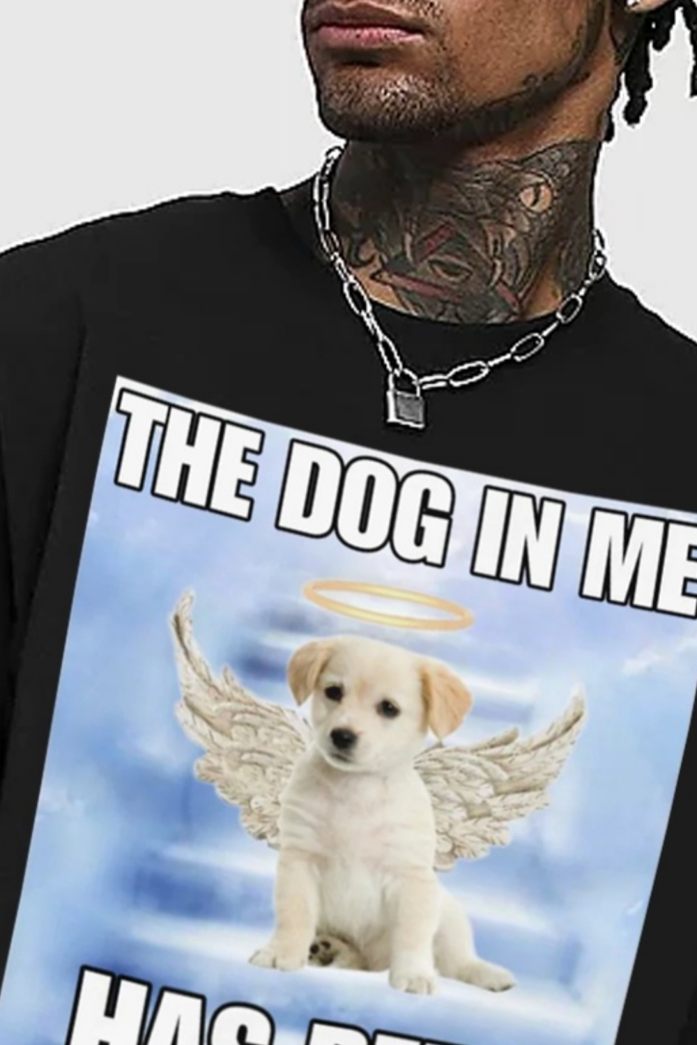 Dog Print T-Shirt Tee for Men