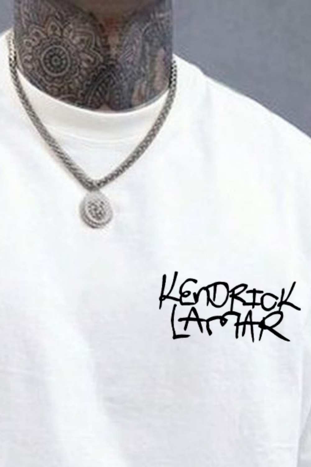 Letter KENDRICK LAMAR Graphic T-Shirt Tee for Men