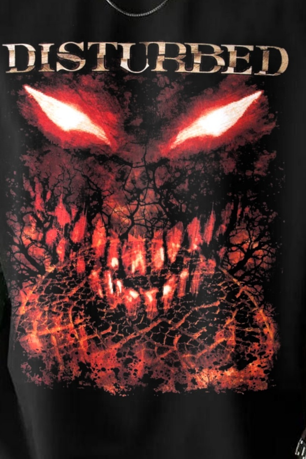 Disturbed Graphic Hip Hop Print T-Shirt Tee for Men