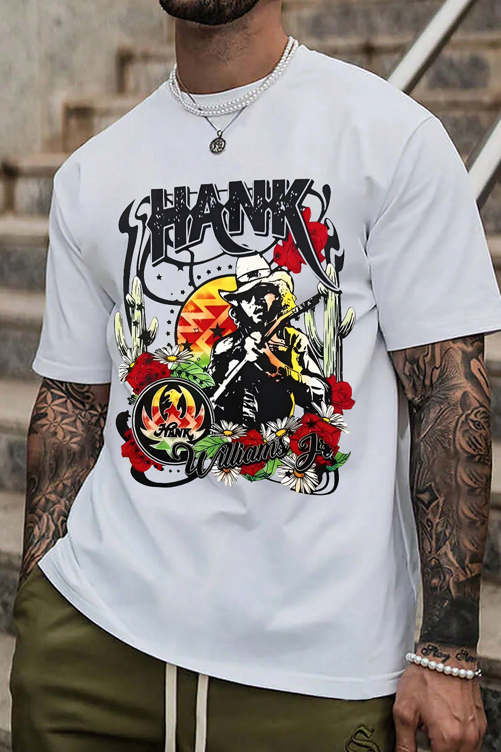 Shank Western Country Music Tee For Men