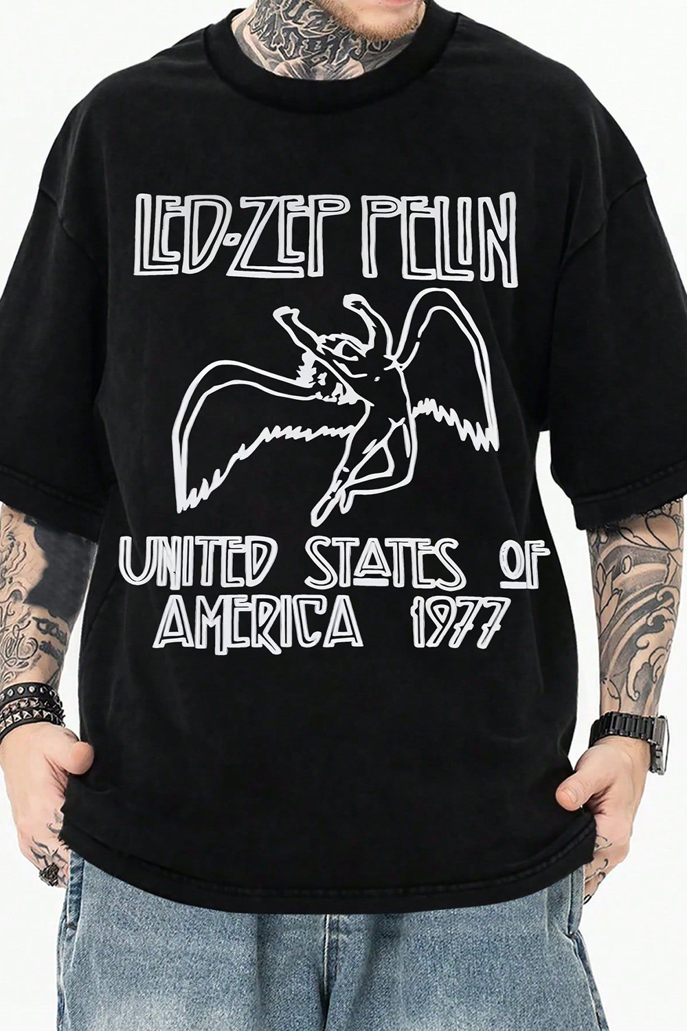 Led Zeppelin Rock Band Tee For Men