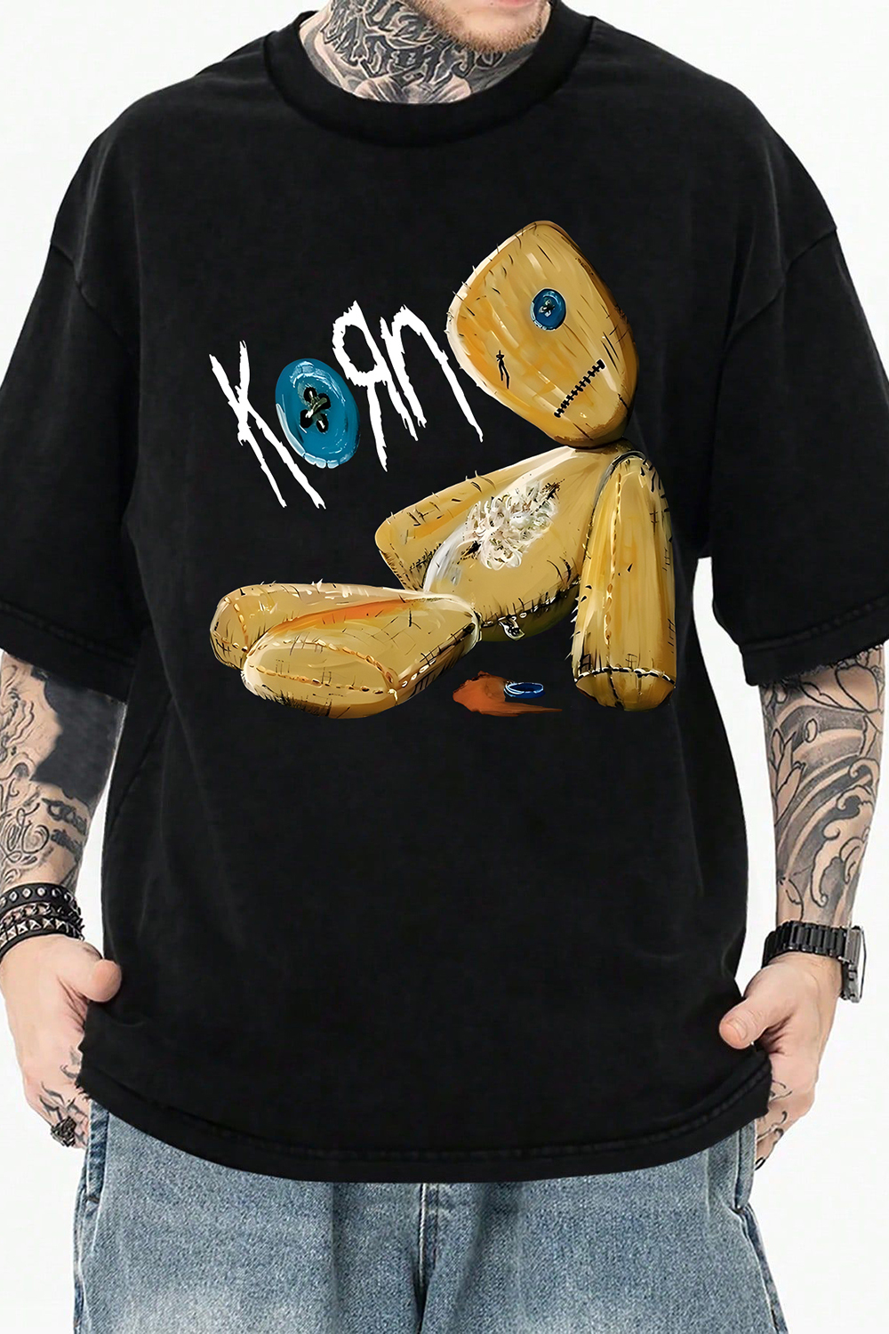 Retro Korn Issues Tee For Men